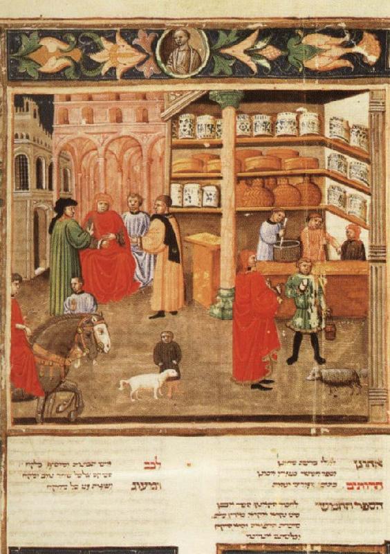 unknow artist Scene of Pharmacy,from Avicenna's Canon of Medicine